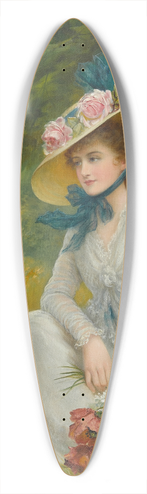 Raymond Lynde - A summer afternoon 39.3 inch art pintail longboard deck