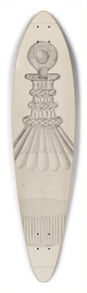 Raymond Manupelli - Clear Glass Decanter 39.3 inch art pintail longboard deck