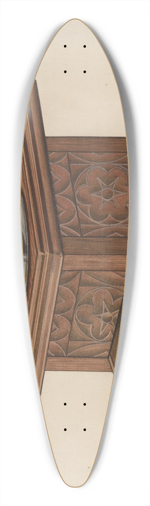 Raymond Manupelli - Coffee Grinder 39.3 inch art pintail longboard deck