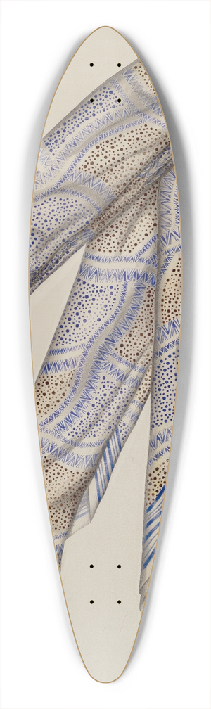 Raymond Manupelli - Stock Tie 39.3 inch art pintail longboard deck