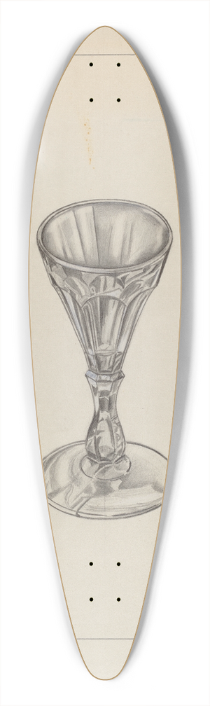 Raymond Manupelli - Wine Glass 39.3 inch art pintail longboard deck