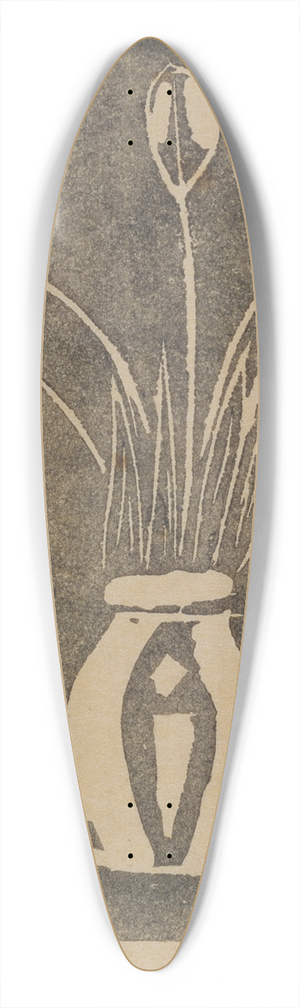 Raymond McIntyre - Tulips in a vase 39.3 inch art pintail longboard deck