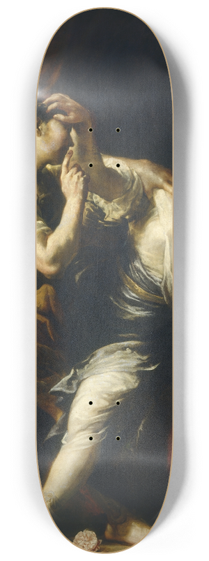 Giuseppe Maria Crespi - Tarquin and Lucretia 8.25 inch art skate deck