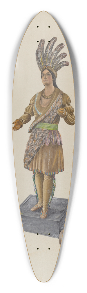 Ray Price - Cigar Store Indian 39.3 inch art pintail longboard deck