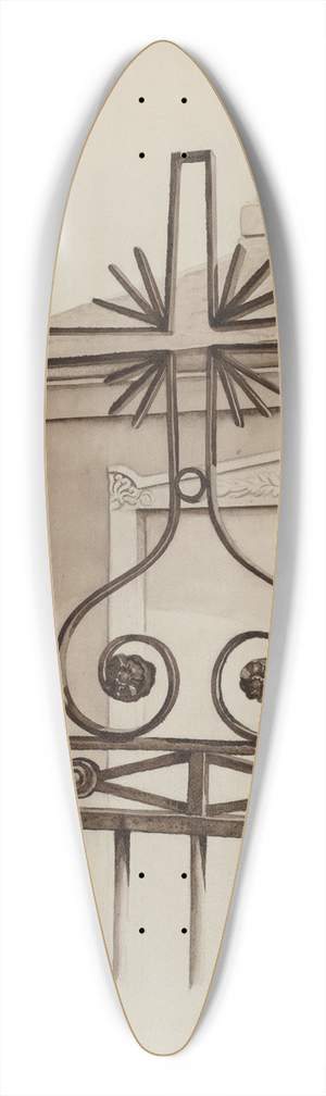 Ray Price - Cross 39.3 inch art pintail longboard deck