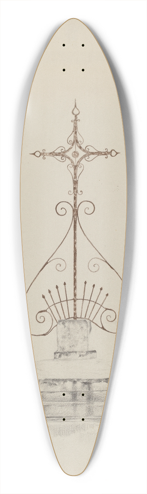 Ray Price - Cross 39.3 inch art pintail longboard deck