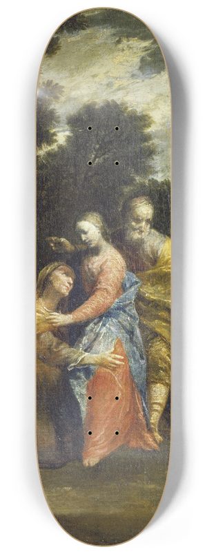 Giuseppe Maria Crespi - The Visitation 8.25 inch art skate deck