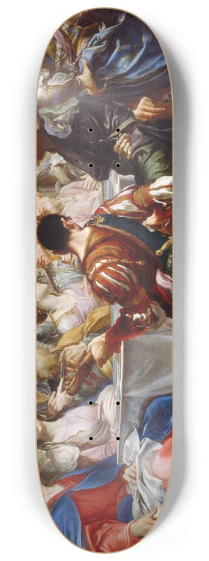 Giuseppe Maria Crespi - The Wedding at Cana 8.25 inch art skate deck