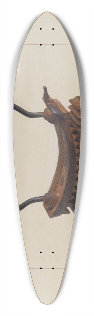 Regina Henderer - Fluting Iron 39.3 inch art pintail longboard deck