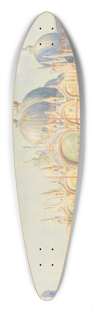 Reginald Barratt - St. Marks, Venice 39.3 inch art pintail longboard deck