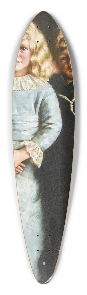 Reginald Machell - Little Angels 39.3 inch art pintail longboard deck