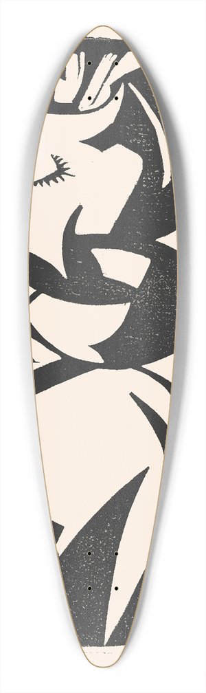 Reijer Stolk - Abstracte compositie 39.3 inch art pintail longboard deck