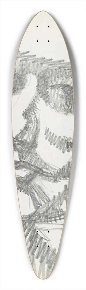 Reijer Stolk - Kop 39.3 inch art pintail longboard deck