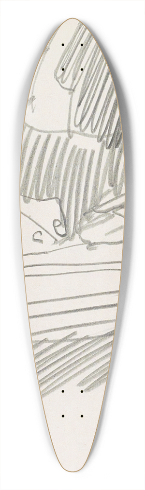 Reijer Stolk - Studie 39.3 inch art pintail longboard deck