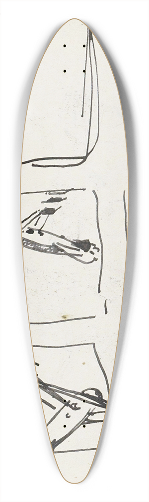Reijer Stolk - Studies 39.3 inch art pintail longboard deck