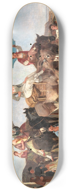 Giuseppe Palizzi - Returning Home 8.25 inch art skate deck