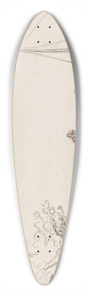 Rembrandt van Rijn - Jan Six bridge 39.3 inch art pintail longboard deck