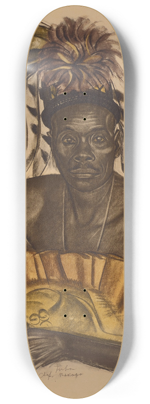 Alexandre Jacovleff - Tuba, chef Matchaga, Niangara, Haut Ouelle 8.25 inch art skate deck