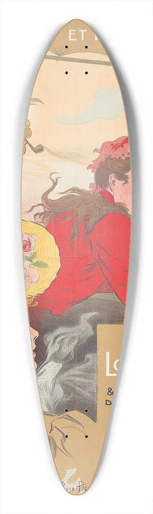 Ren Pan - Paris  Londres 39.3 inch art pintail longboard deck
