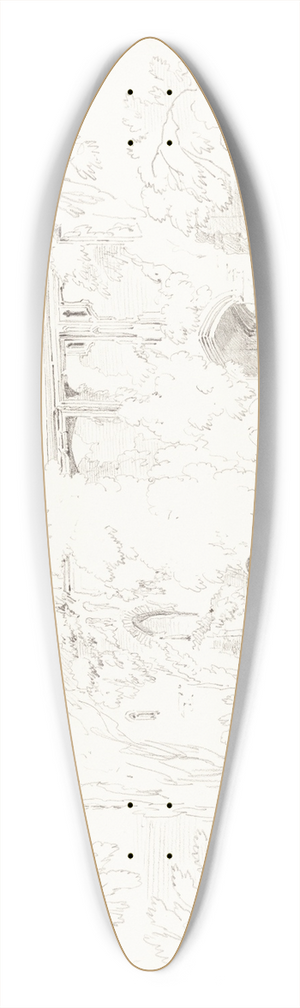 Rev. James Bulwer - Ragland 39.3 inch art pintail longboard deck