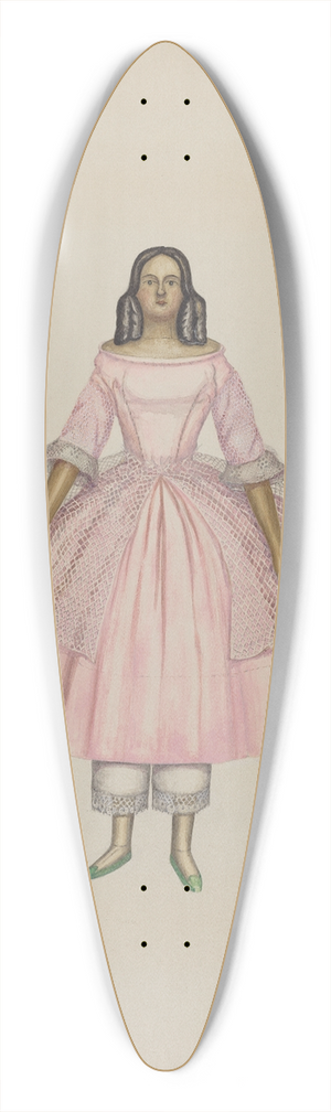Rex F. Bush - Doll 39.3 inch art pintail longboard deck