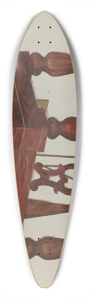 Rex F. Bush - Melodeon 39.3 inch art pintail longboard deck