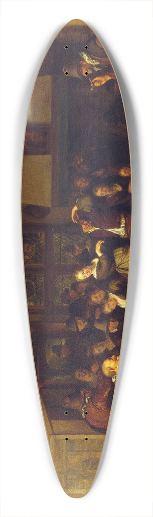 Richard Brakenburgh - Dance in a Cottage 39.3 inch art pintail longboard deck