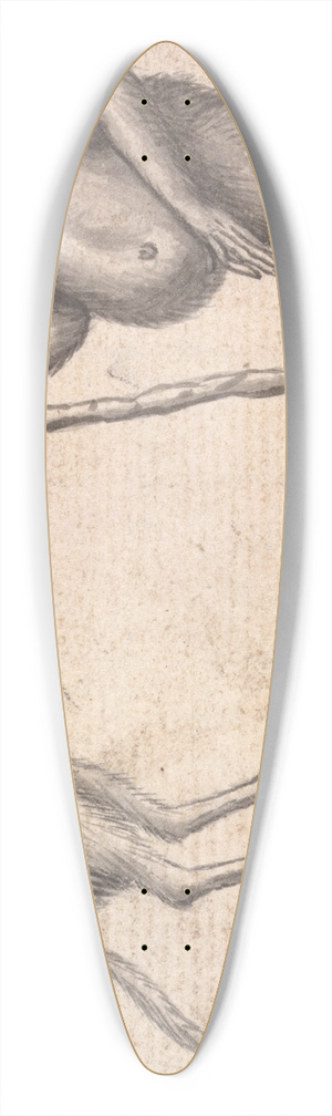 Richard Brookes - Monkey 39.3 inch art pintail longboard deck