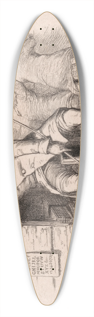 Richard Redgrave - School Master in Classroom 39.3 inch art pintail longboard deck