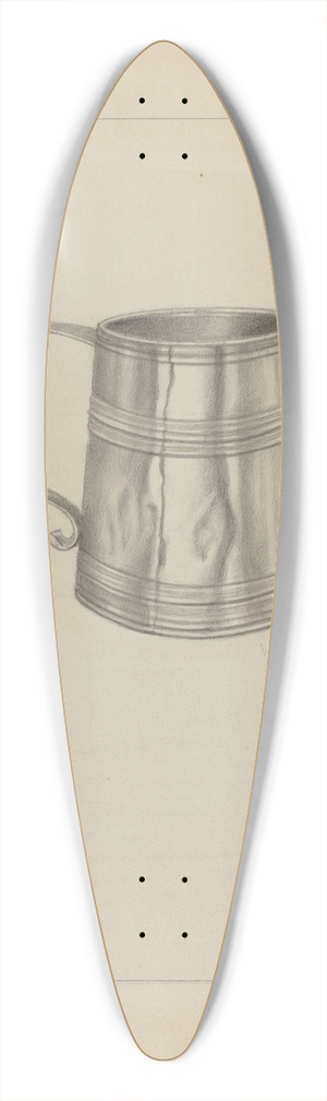 Richard Schoene - Silver Mug 39.3 inch art pintail longboard deck