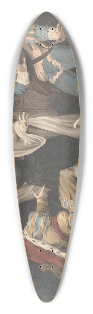 Richard Westall - Theatrical Figures About a Throne 39.3 inch art pintail longboard deck