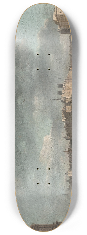 Alexandre-Jean Nol - La pointe de lle de la Cit, vue du port Saint-Nicolas 8.25 inch art skate deck Alexandre-Jean Nol - La pointe de lle de la Cit, vue du port Saint-Nicolas 8.25 inch art skate deck
