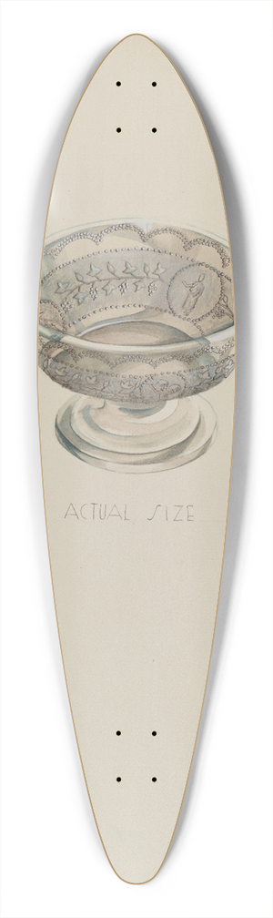 Roberta Elvis - Bowl 39.3 inch art pintail longboard deck