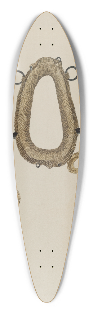 Roberta Elvis - Collar For Burro 39.3 inch art pintail longboard deck