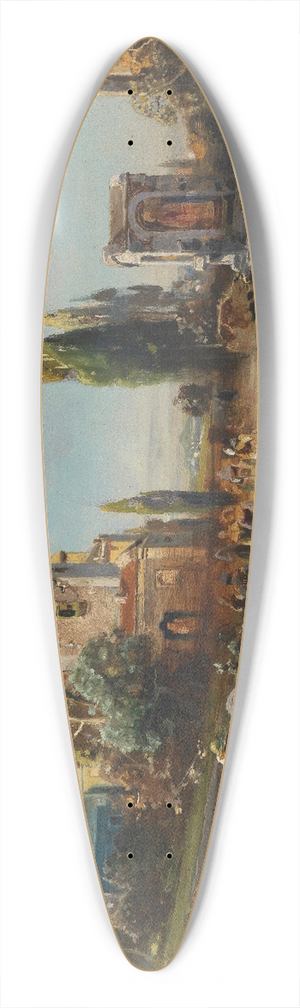 Robert Alott - Via Appia 39.3 inch art pintail longboard deck