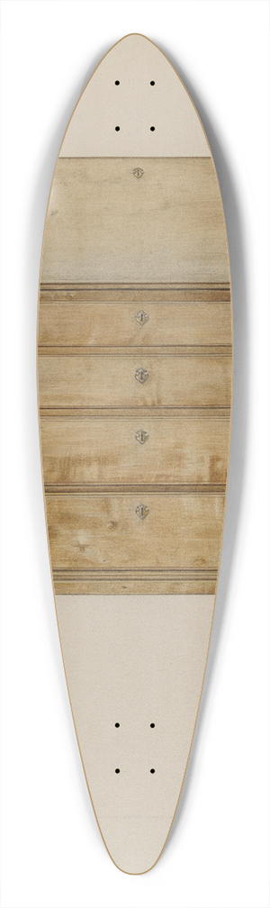 Robert Birrell - Writing Desk 39.3 inch art pintail longboard deck