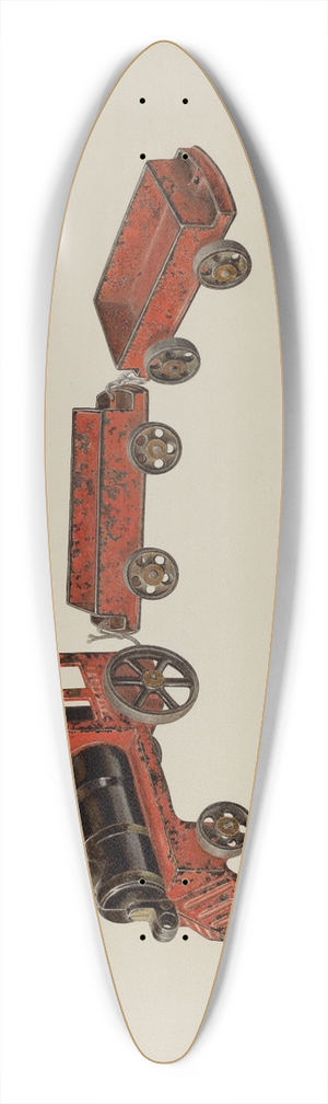 Robert Clark - Toy Train 39.3 inch art pintail longboard deck