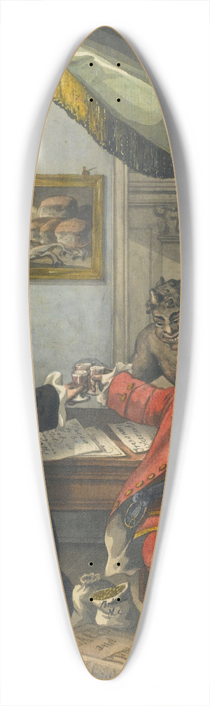 Robert Dighton - In Place 39.3 inch art pintail longboard deck