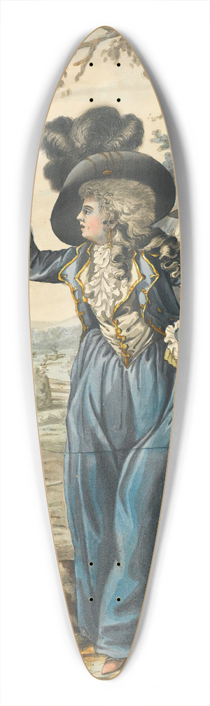 Robert Dighton - Tally Ho! 39.3 inch art pintail longboard deck