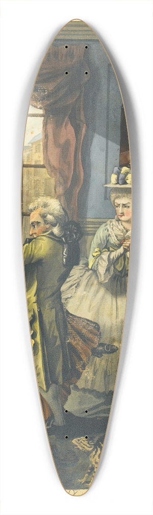 Robert Dighton - The London Dentist 39.3 inch art pintail longboard deck