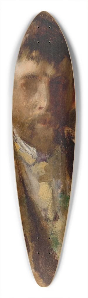 Robert Frederick Blum - Self-Portrait 39.3 inch art pintail longboard deck