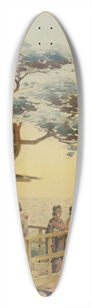 Robert Frederick Blum - Yeddo, Japan 39.3 inch art pintail longboard deck