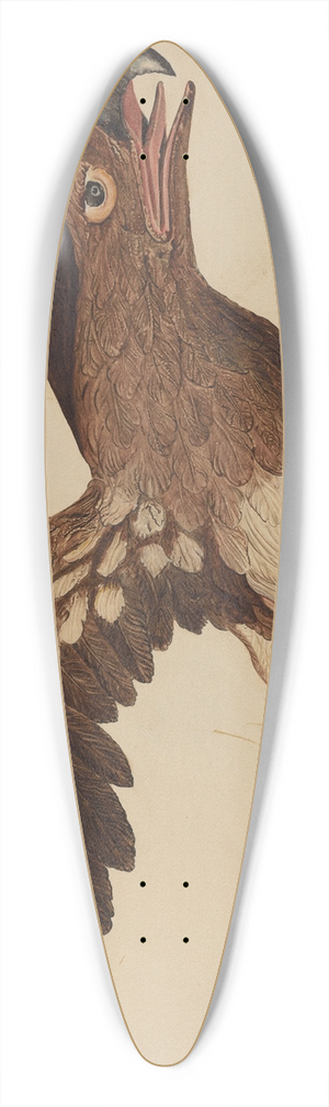 Robert Gilson - Carved Wooden Eagle 39.3 inch art pintail longboard deck