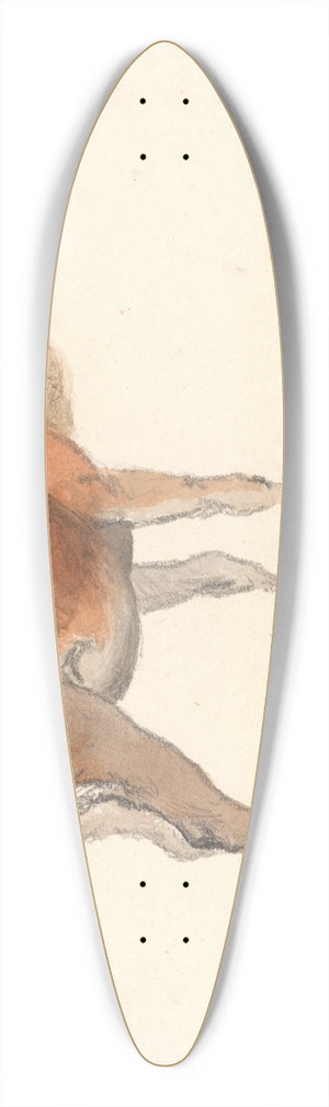 Robert Hills - A Stag 39.3 inch art pintail longboard deck