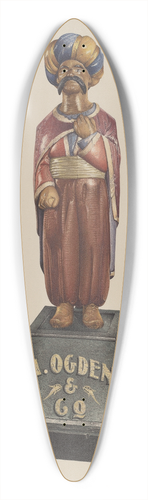 Robert Pohle - Cigar Store Figure 39.3 inch art pintail longboard deck