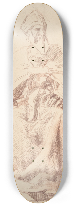 Alexandre Laemlein - Seated Prelate 8.25 inch art skate deck