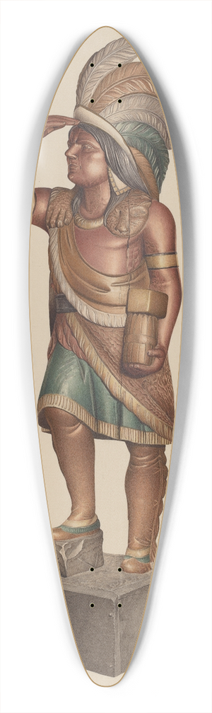 Robert Pohle - Cigar Store Indian 39.3 inch art pintail longboard deck