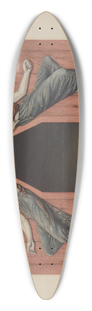 Robert Pohle - Decorative Figures Peace and Plenty 39.3 inch art pintail longboard deck