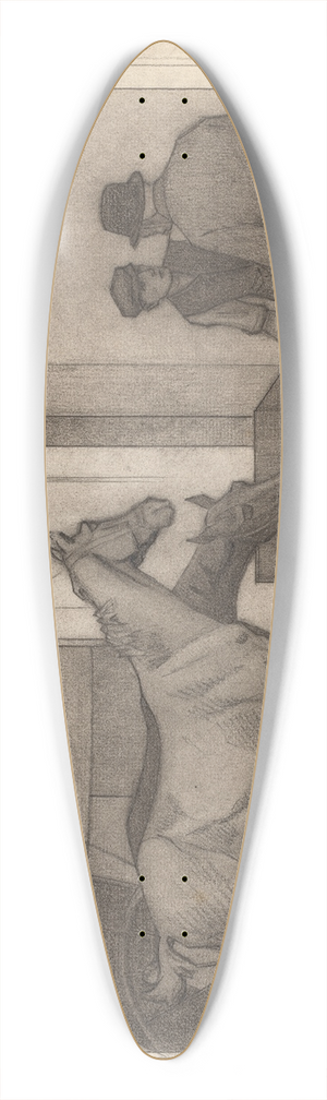 Robert Polhill Bevan - Crocks 39.3 inch art pintail longboard deck