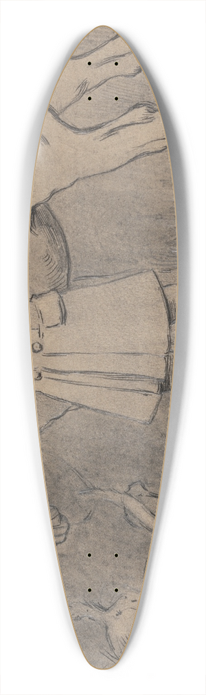 Robert Polhill Bevan - Huntsman and Hounds 39.3 inch art pintail longboard deck